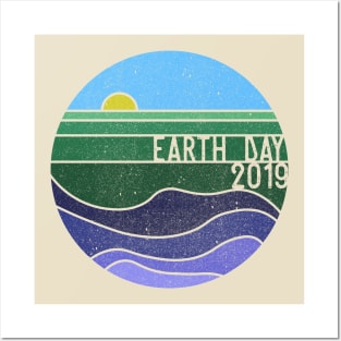 Earth Day 2019 logo tshirt transparent Posters and Art